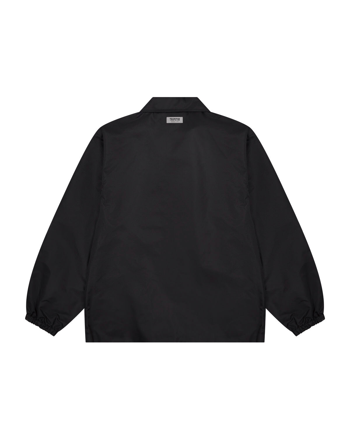 Black Mens Trapstar Nylon Twill Coach Jackets | DJX-593042