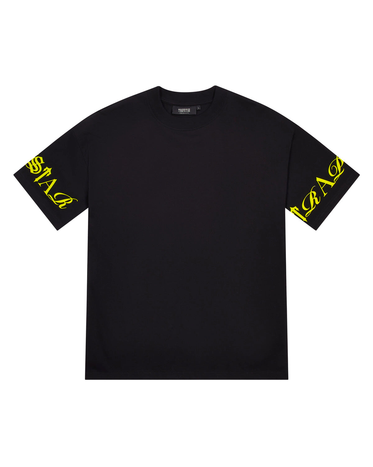 Black Mens Trapstar Script T-Shirt | LYF-096375