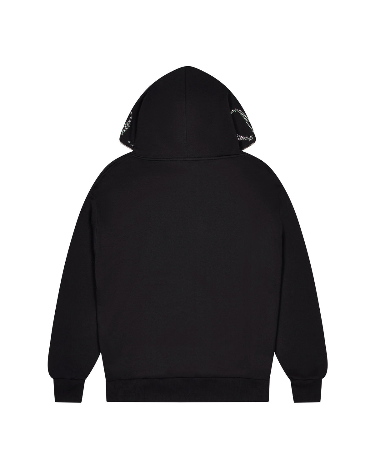 Black Mens Trapstar Skull Decoded Diamante Hoodie | OCT-932180