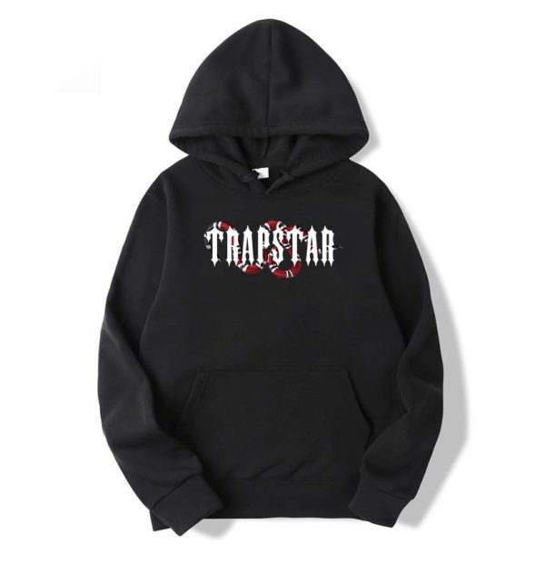 Black Mens Trapstar Snake Hoodie | QOR-159207