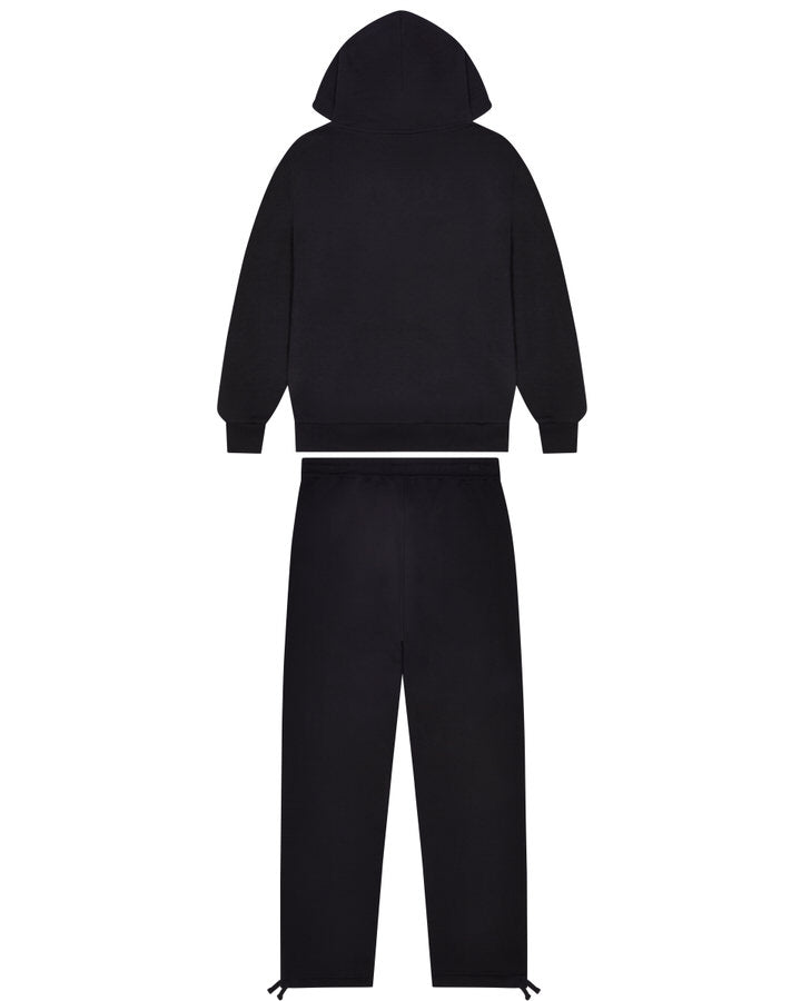 Black Mens Trapstar TRP Flame Tracksuits | RJI-517932