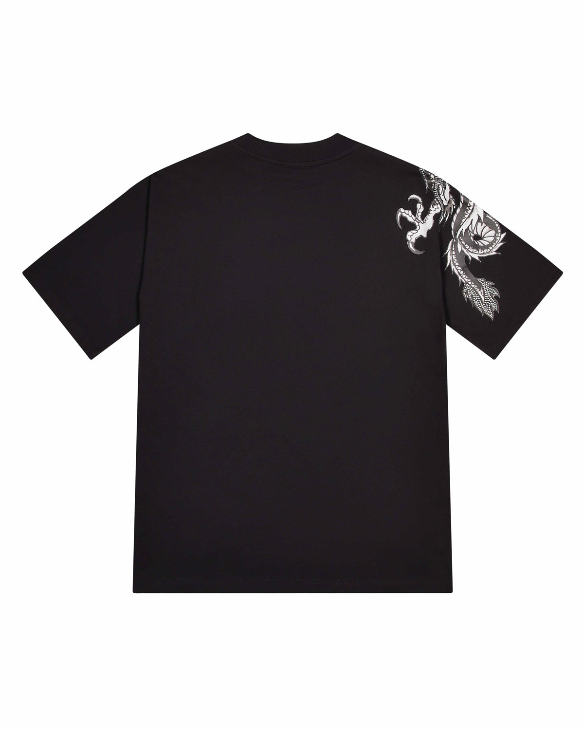 Black Mens Trapstar x Ed Hardy Dragon with Diamanté T-Shirt | HUZ-465932