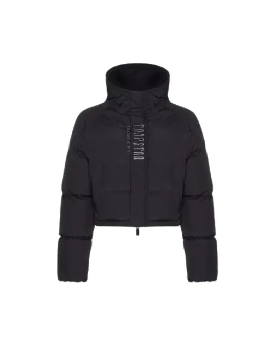 Black Womens Trapstar Decoded 2.0 Hooded Jackets | IGV-267493