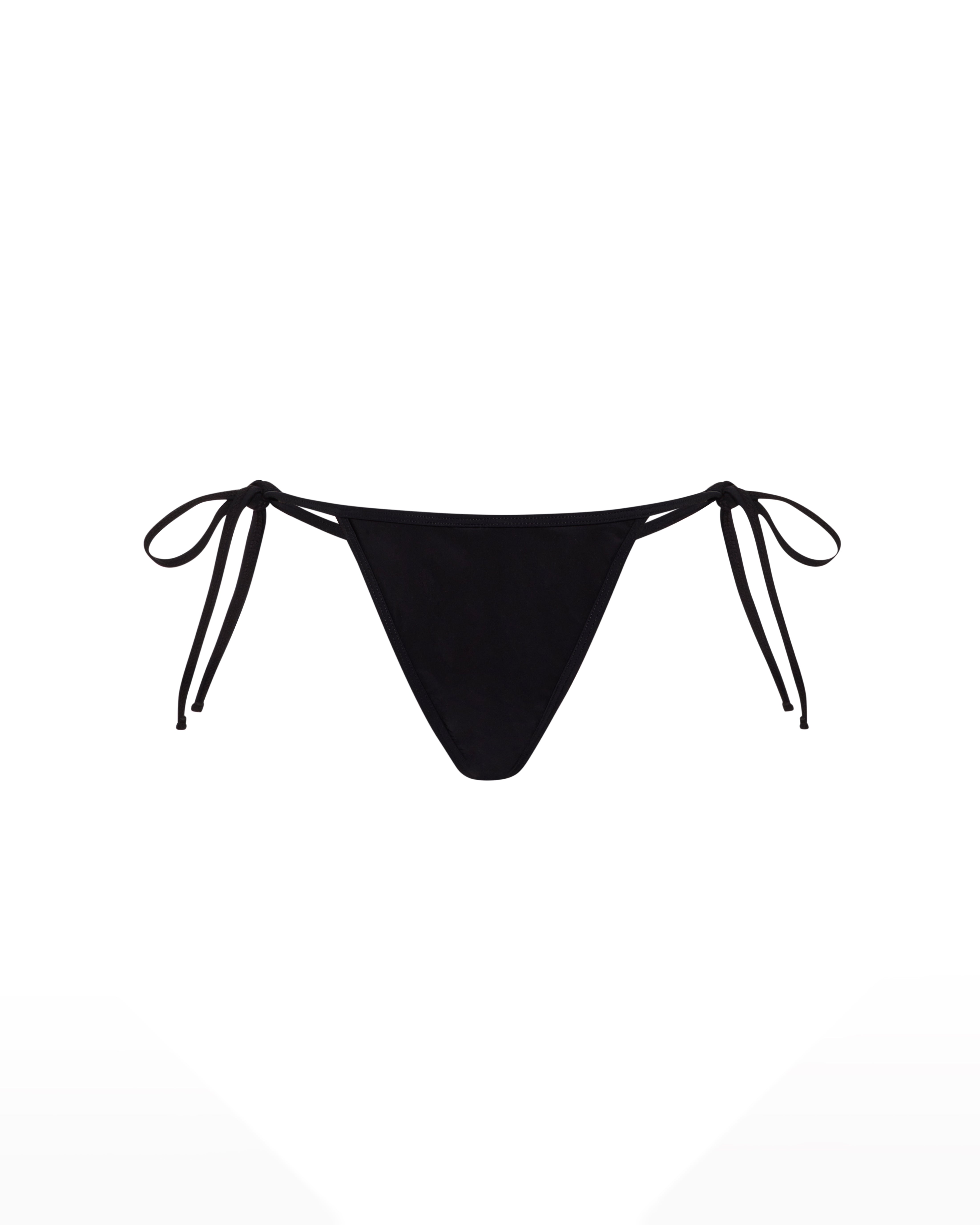 Black Womens Trapstar Hyperdrive Tie Side Bikini Bottoms | UNT-325691