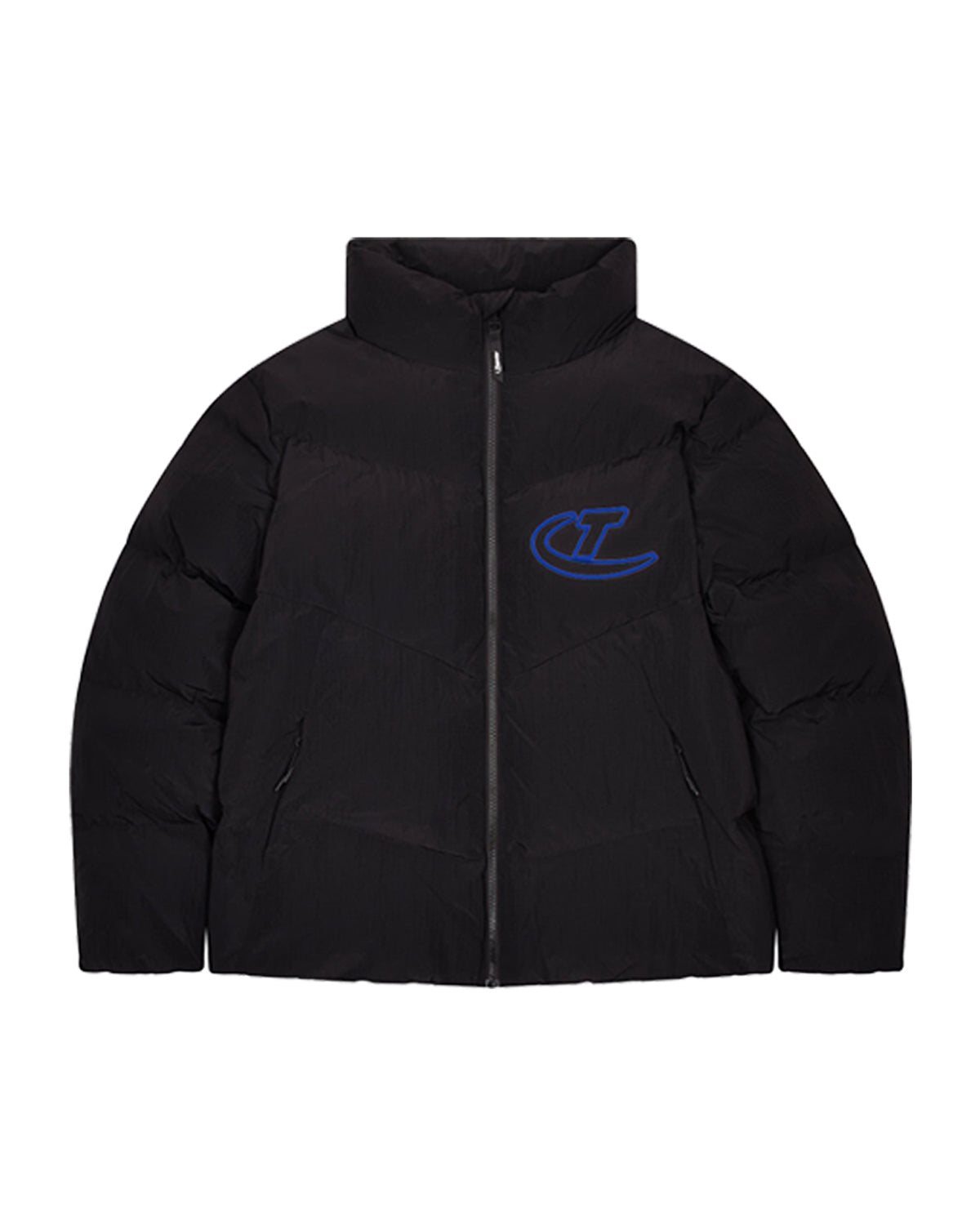 Black / Blue Mens Trapstar Hyperdrive Ripstop Puffer Jackets | WMA-946132