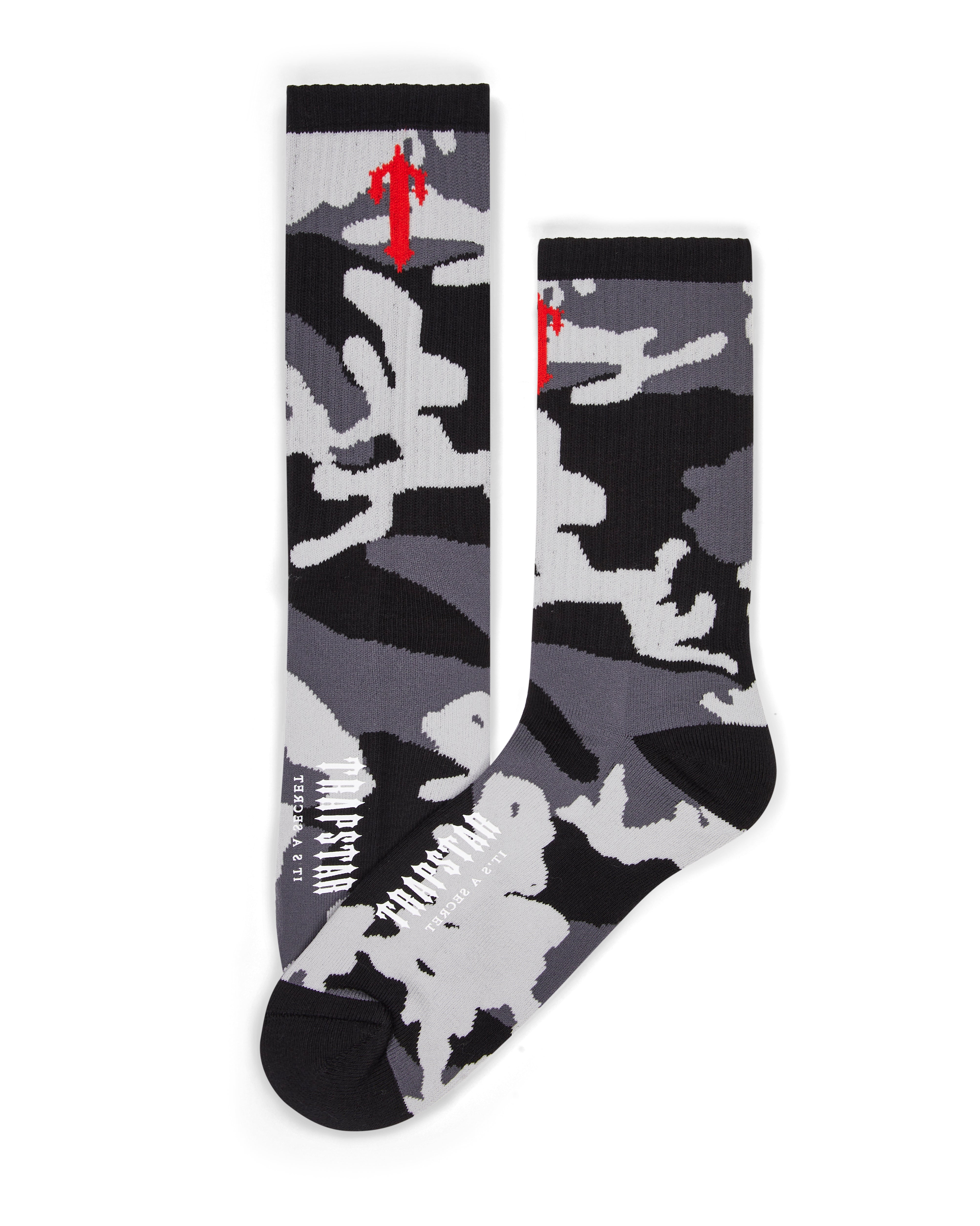 Black / Camo Mens Trapstar 3 Pack Irongate T Socks | IWG-749506