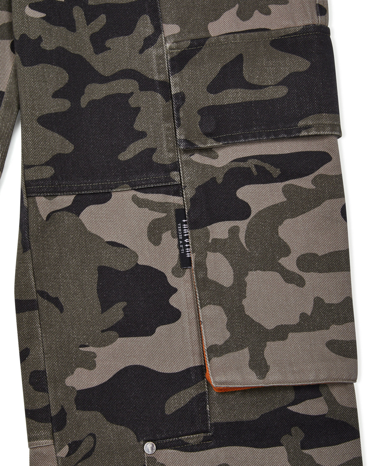 Black / Camo Mens Trapstar Cargo Pants | GNJ-605723