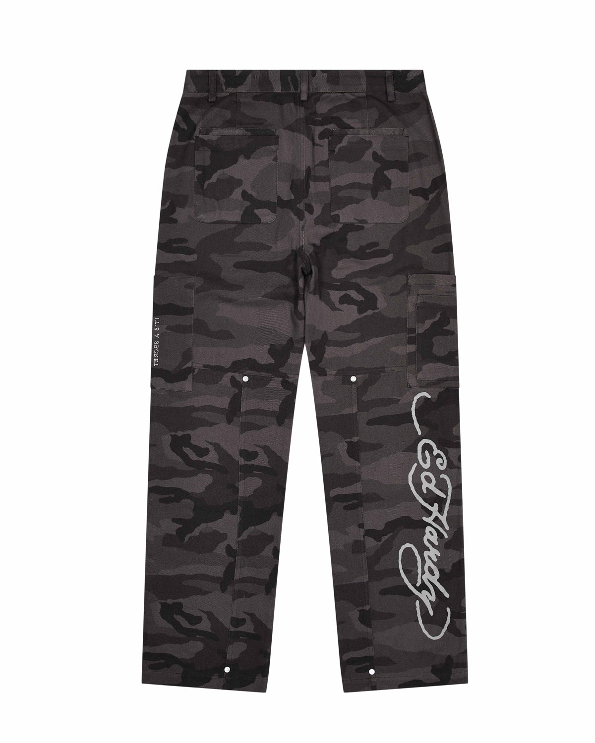 Black / Camo Mens Trapstar x Ed Hardy Cargos Cargo Pants | MLQ-210679