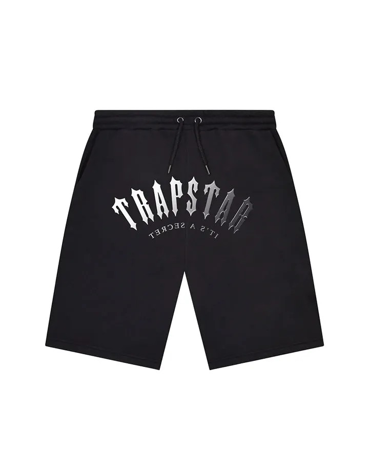 Black / Grey Mens Trapstar Irongate Arch Gel Shorts | KDA-971085