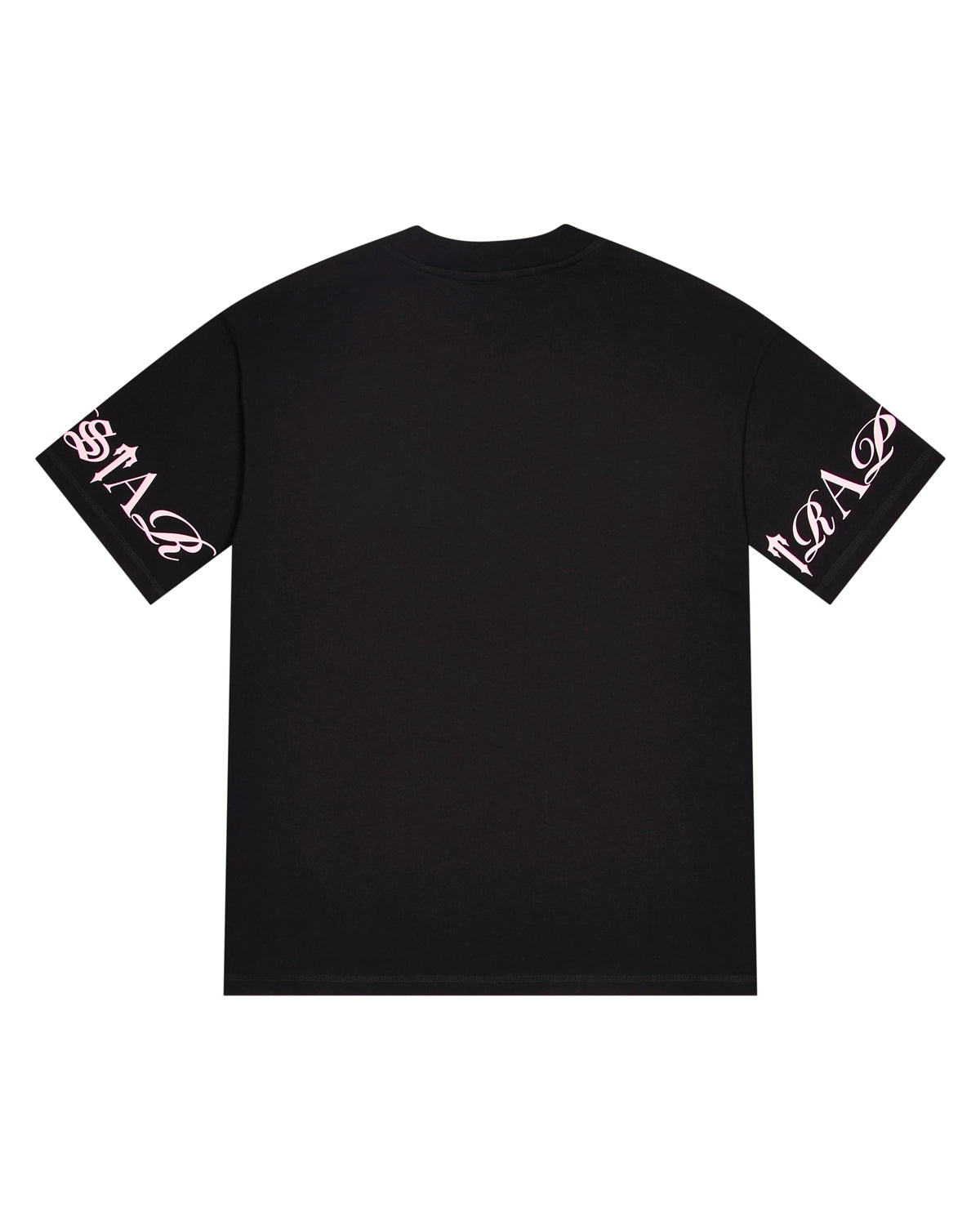 Black / Pink Mens Trapstar Script T-Shirt | ZKT-374650