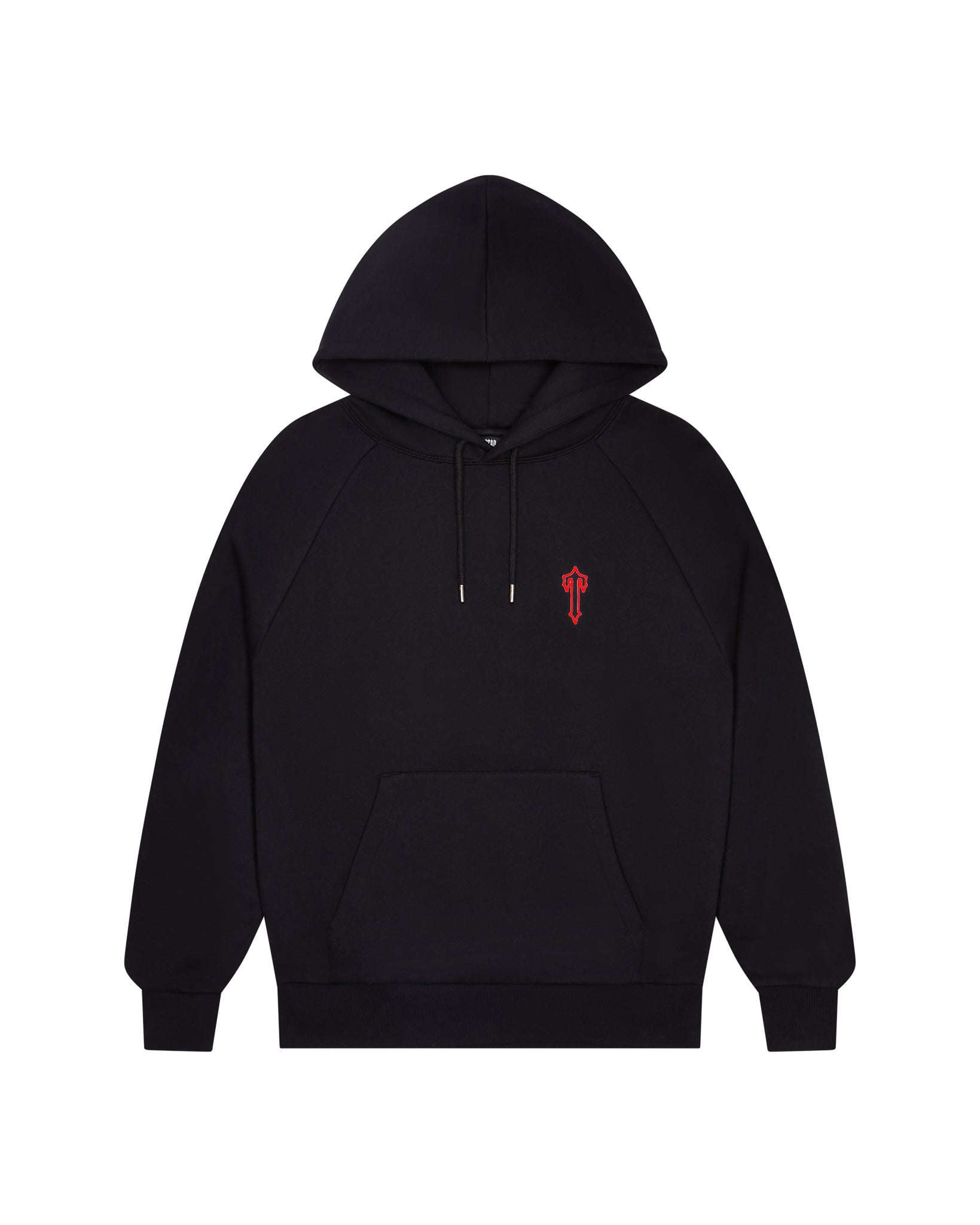 Black / Red Mens Trapstar Foundation Hoodie | XYW-984072