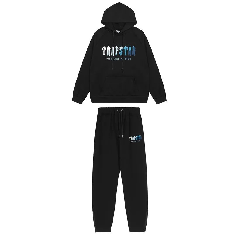 Black / White / Blue Mens Trapstar It’s A Secret Tracksuits | JSB-980275