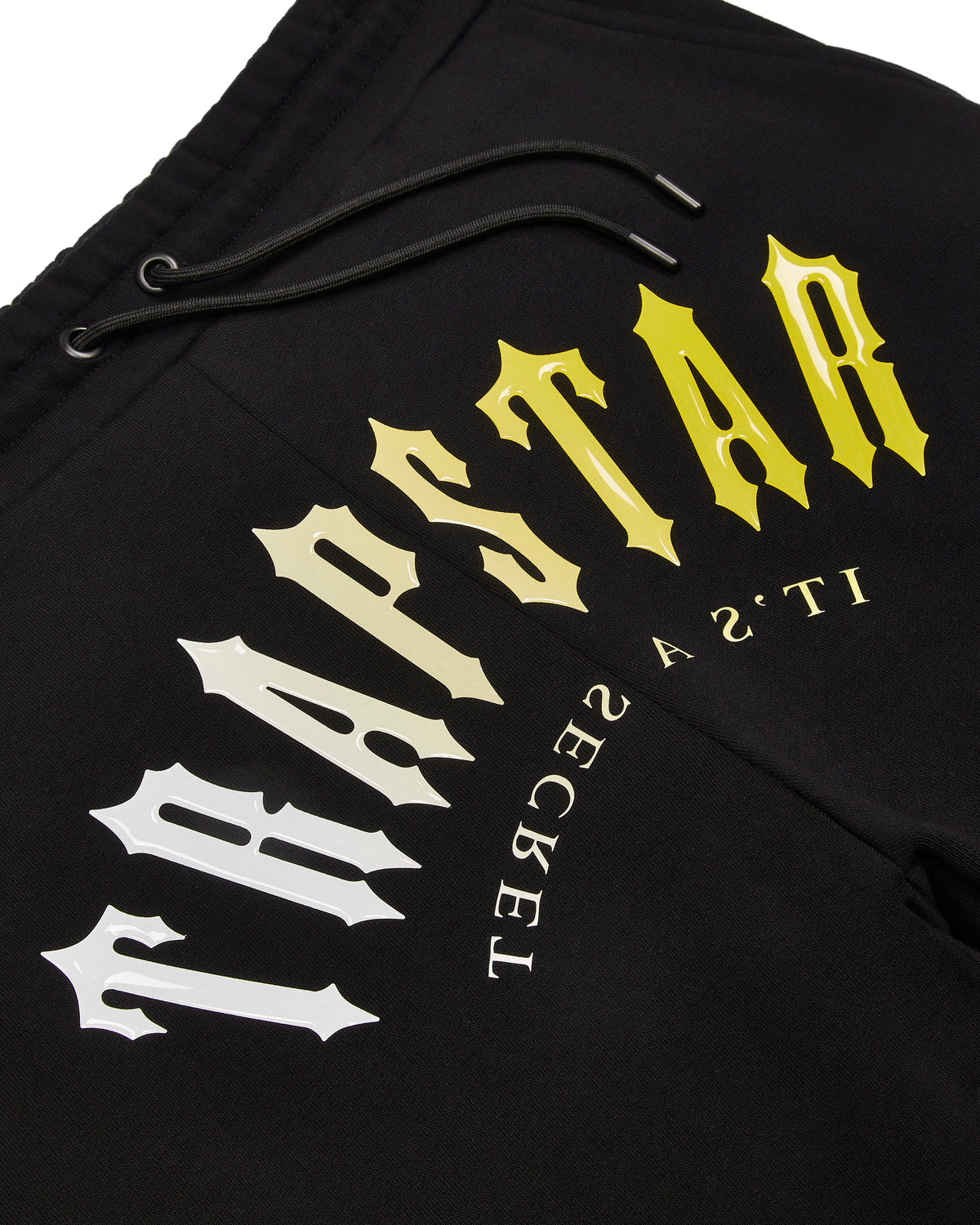 Black / Yellow Mens Trapstar Decoded Hooded Gel Tracksuits | JSN-085347