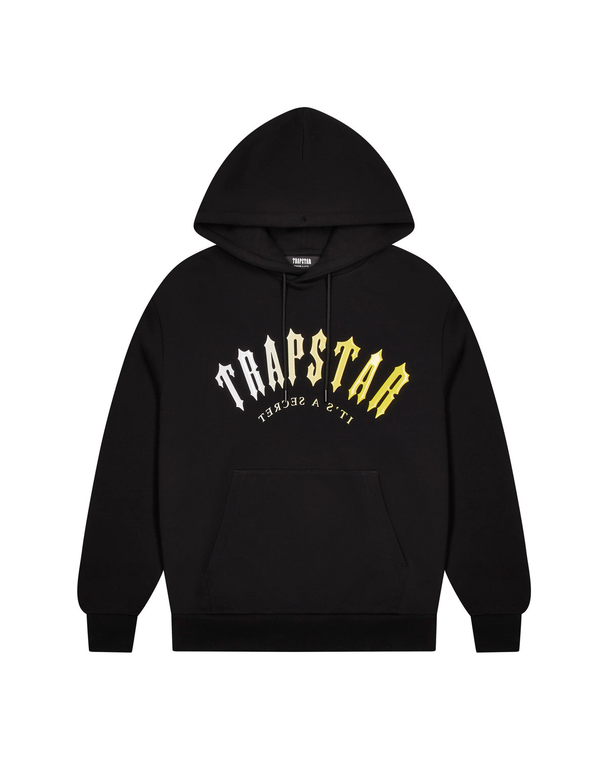 Black / Yellow Mens Trapstar Decoded Hooded Gel Tracksuits | JSN-085347