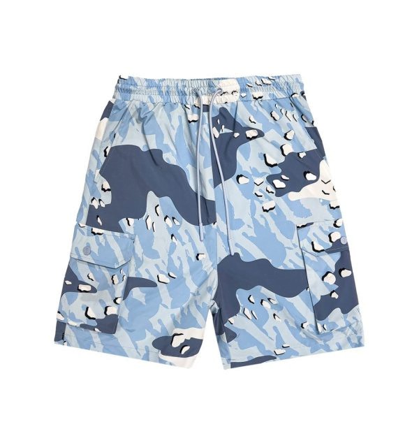 Blue Camo Mens Trapstar London Decoded Shorts | KJR-249871