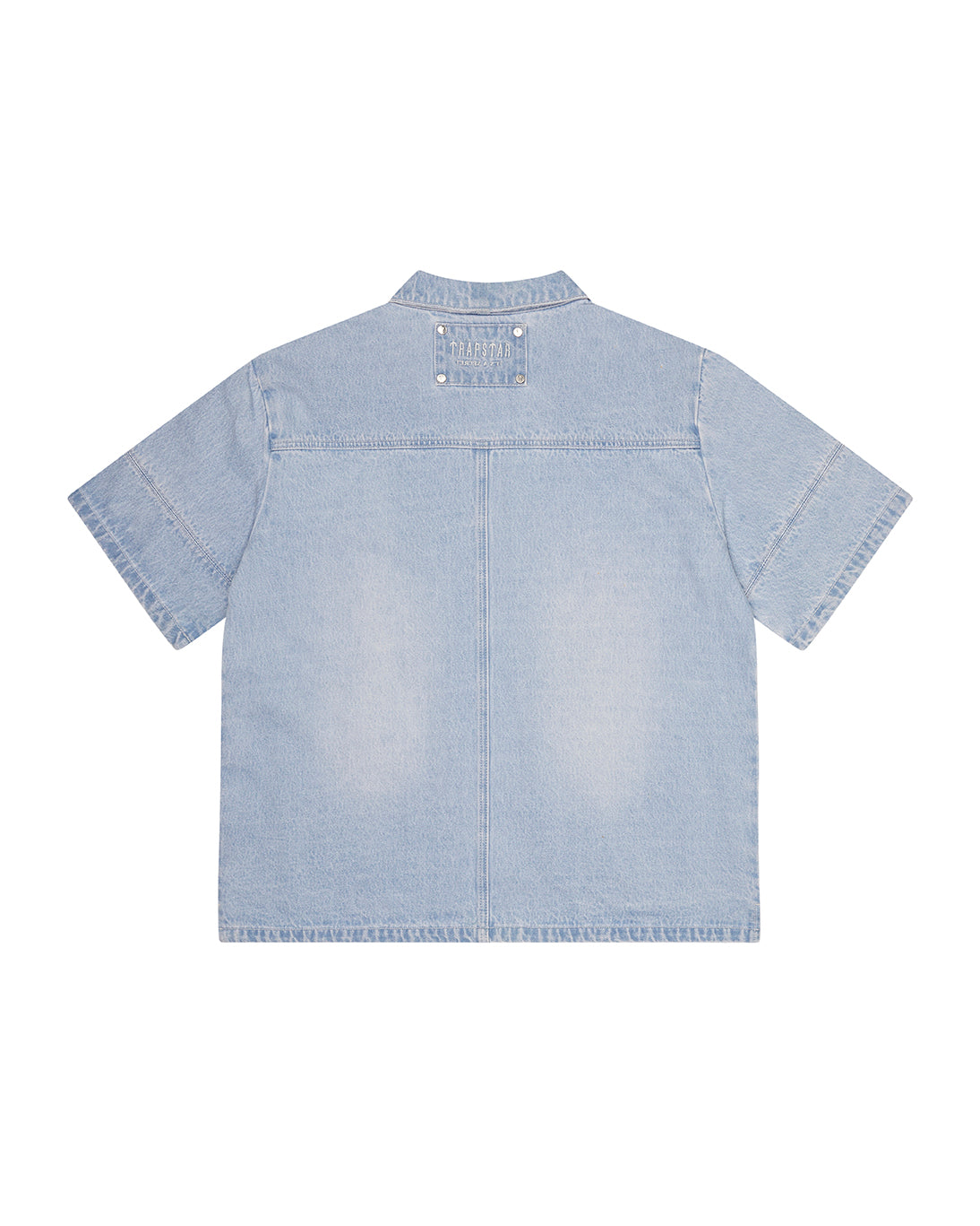 Blue Mens Trapstar Deconstruct Rivet Shirts | UMS-728506