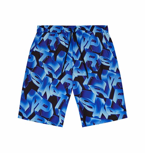 Blue Mens Trapstar London 3d Swimming Shorts | FOI-382460