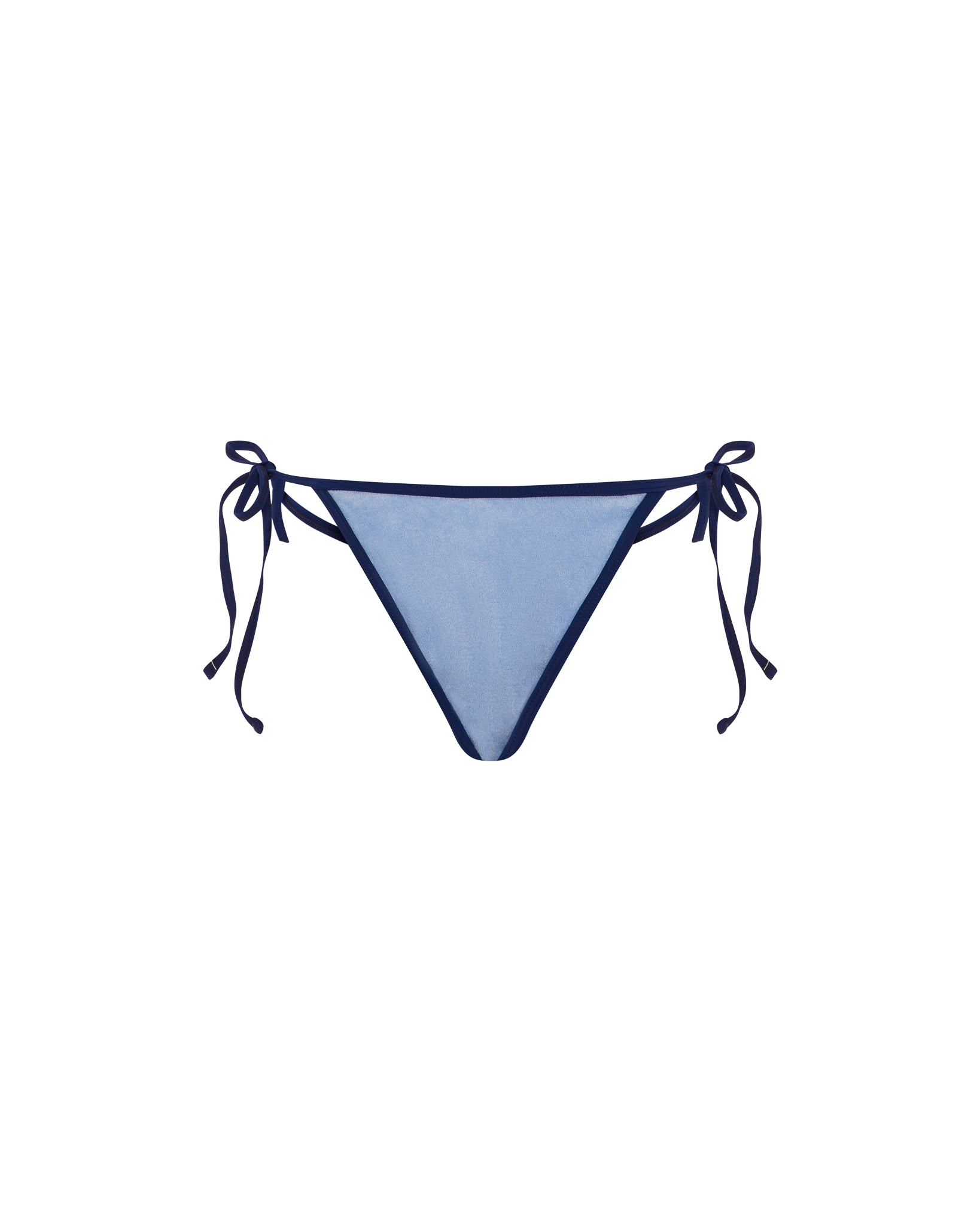 Blue Womens Trapstar Terry Script Bikini Bottoms | RTA-748206