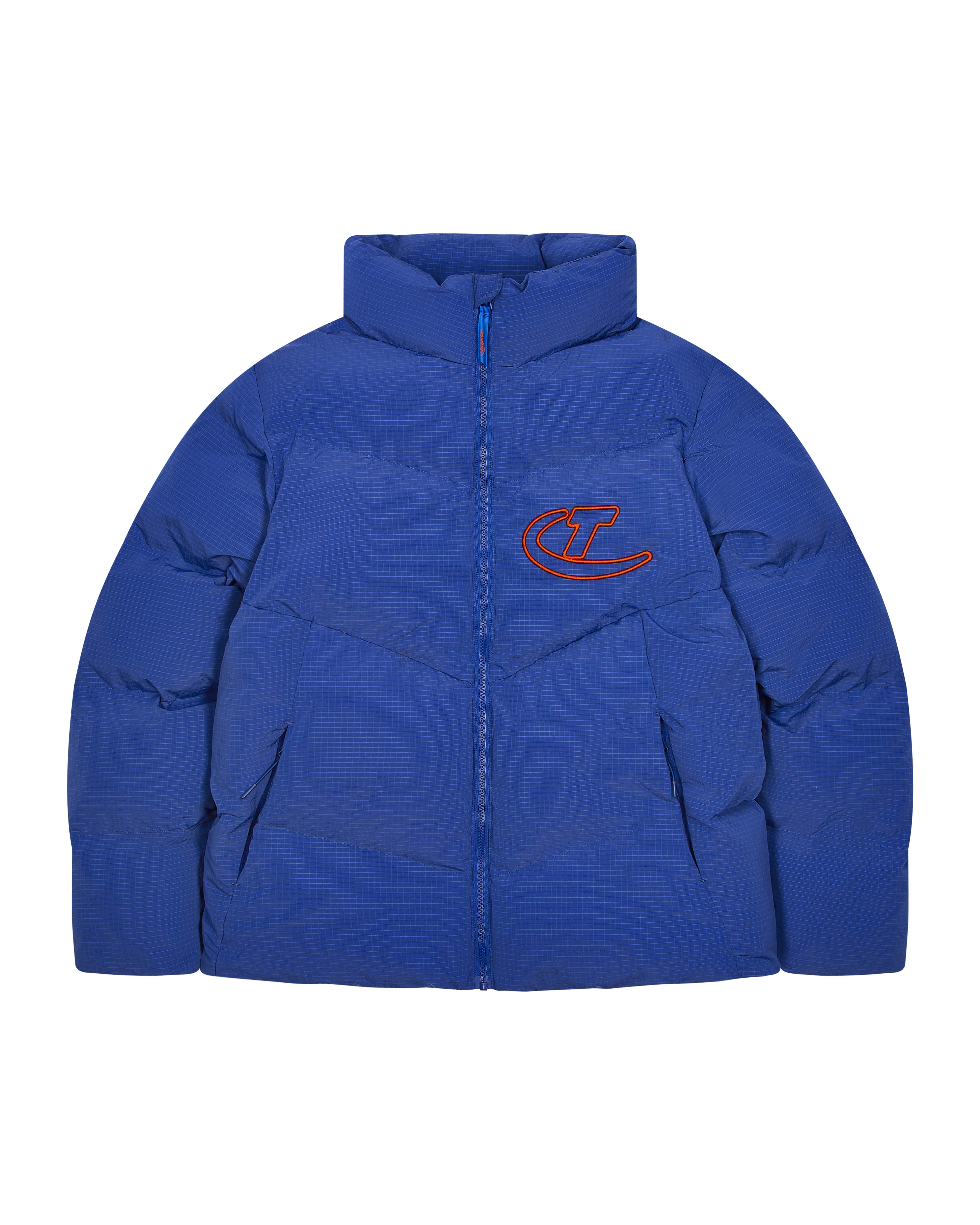 Blue / Orange Mens Trapstar Hyperdrive Ripstop Puffer Jackets | SOR-045689