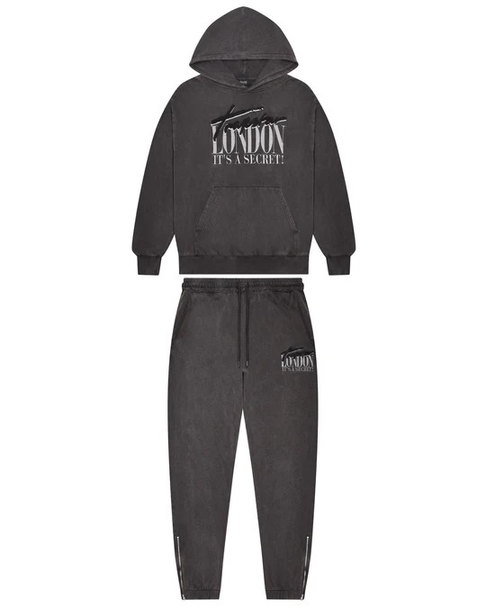 Enzyme Black Mens Trapstar London Tracksuits | LRO-241387