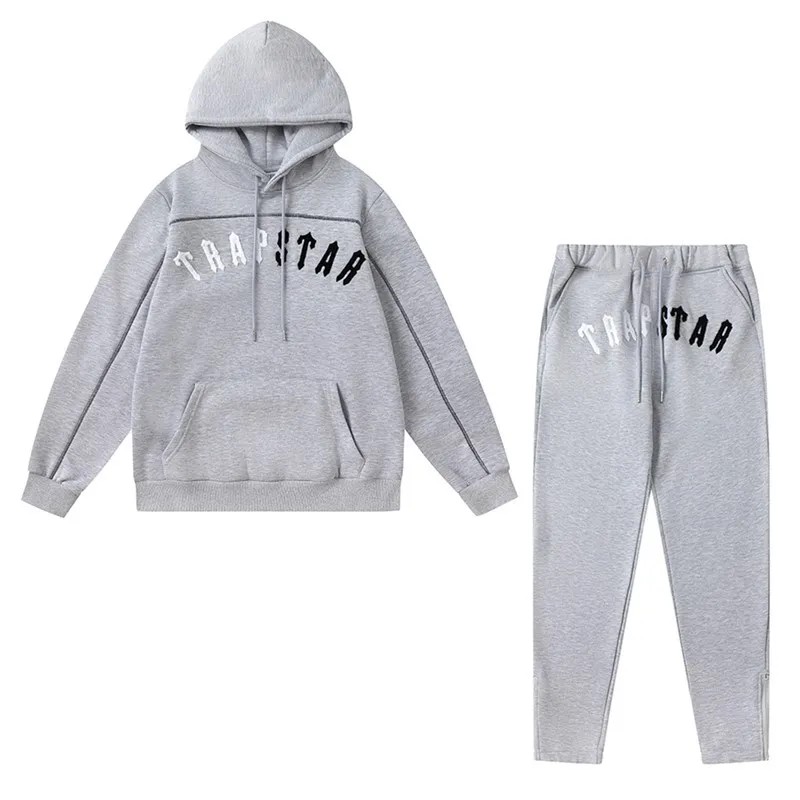 Grey Mens Trapstar Camouflage Tracksuits | ZGO-283417