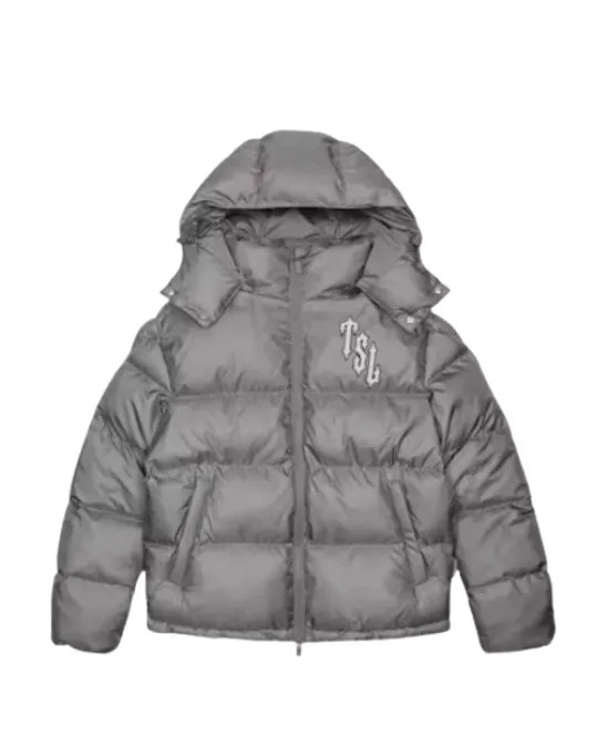 Grey Mens Trapstar Irongate Puffer Jackets | BIZ-031895