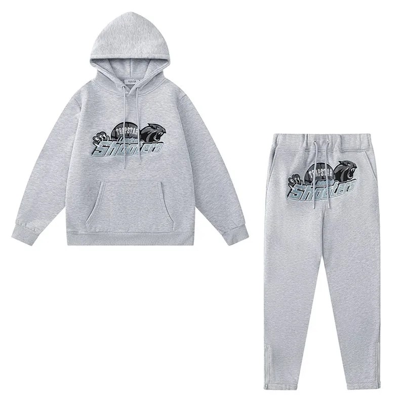 Grey Mens Trapstar Shooters Tracksuits | HDT-589436