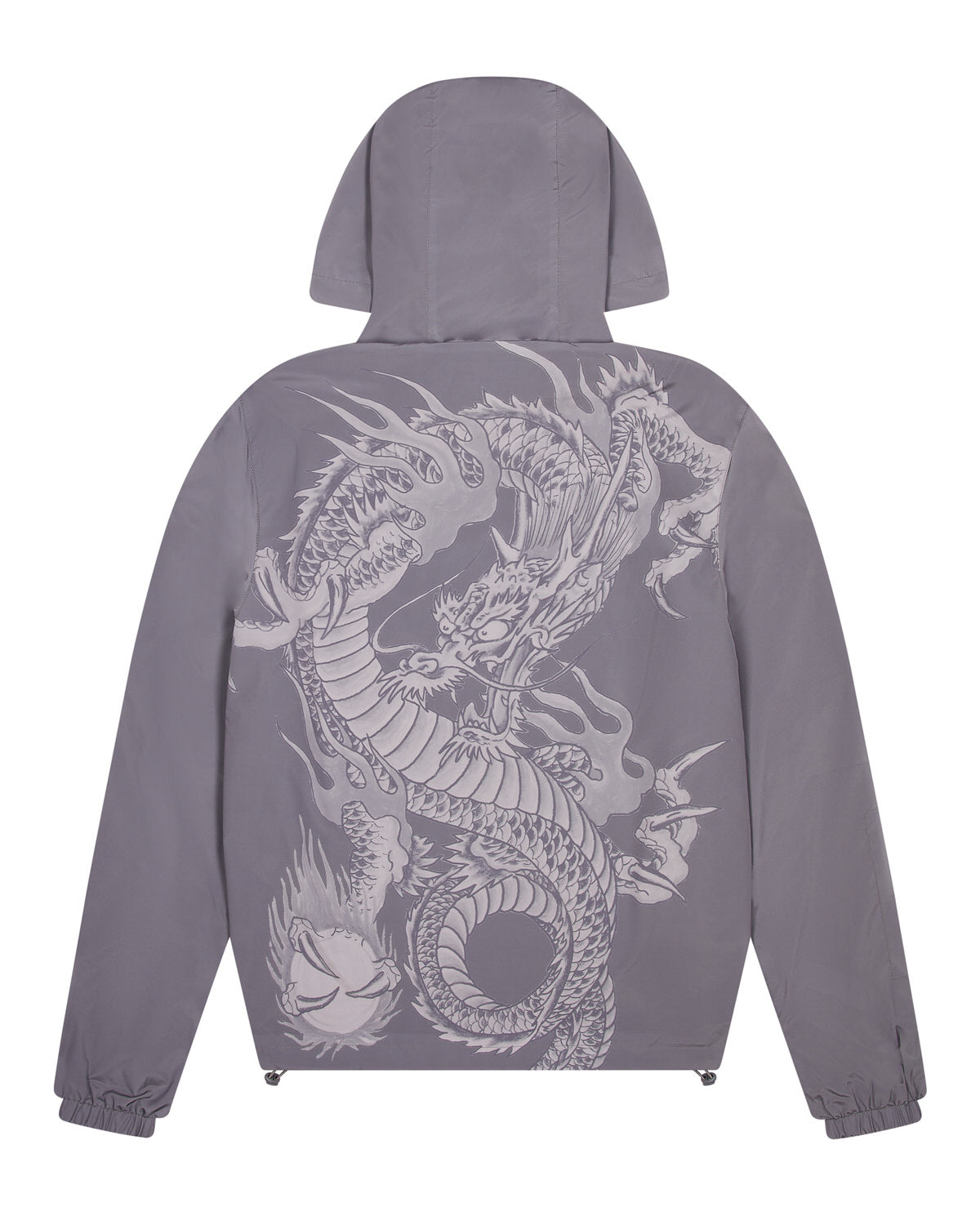 Grey Mens Trapstar x Ed Hardy Windbreaker | EQF-941506