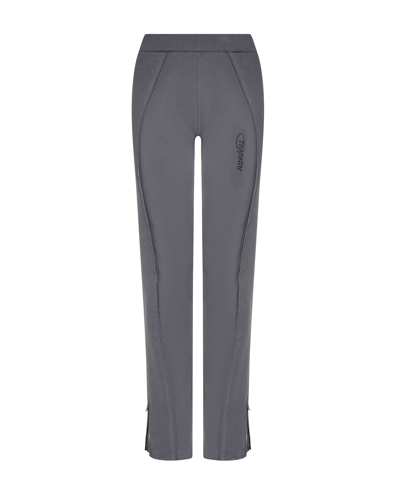 Grey Womens Trapstar Hyperdrive Rib Panel Track Trousers | SDW-243795