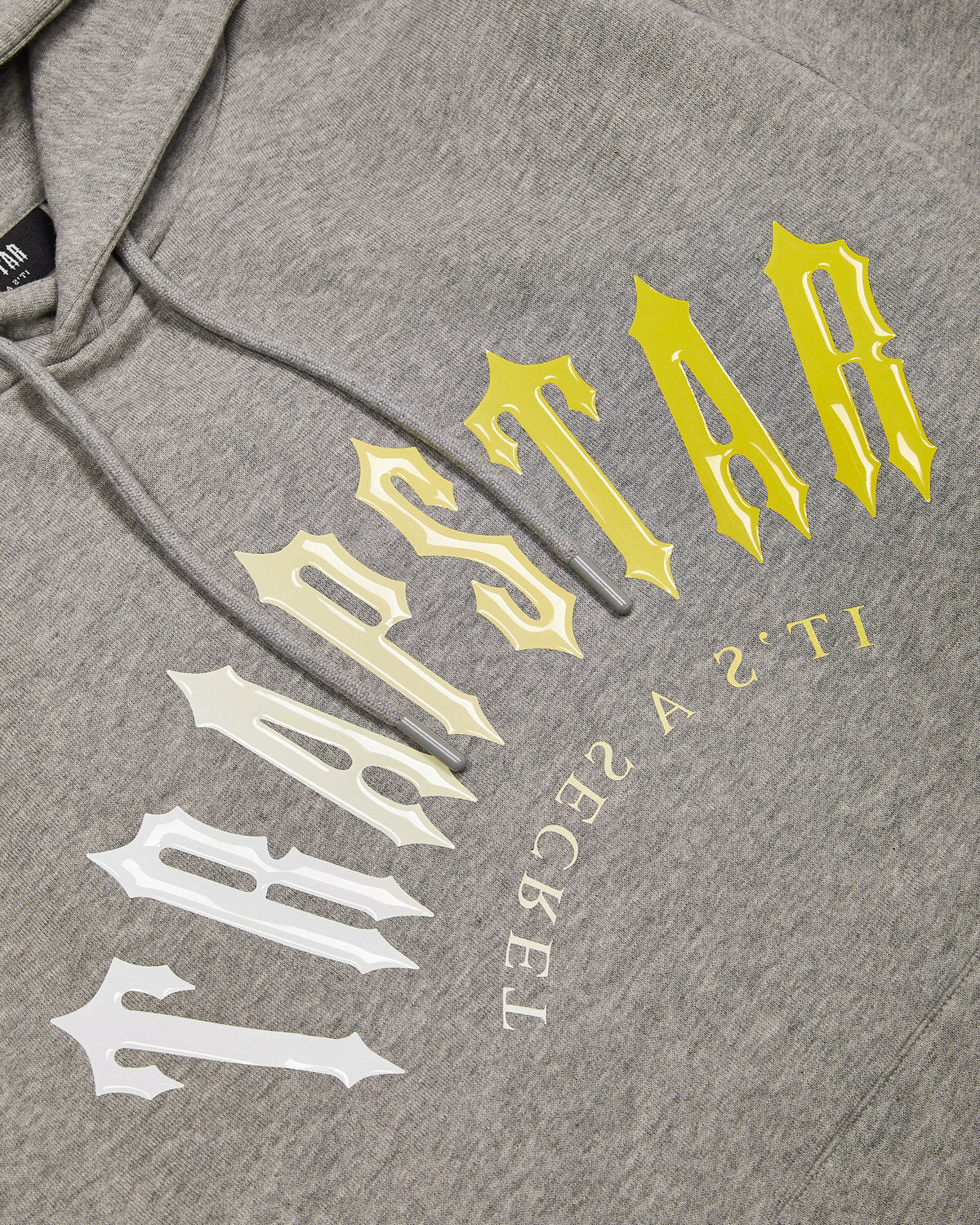 Grey / Yellow Mens Trapstar Decoded Hooded Gel Tracksuits | RXE-092537