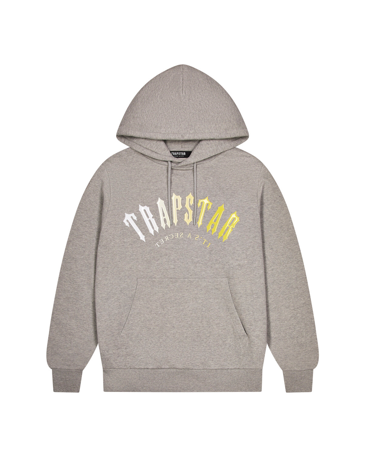 Grey / Yellow Mens Trapstar Decoded Hooded Gel Tracksuits | RXE-092537