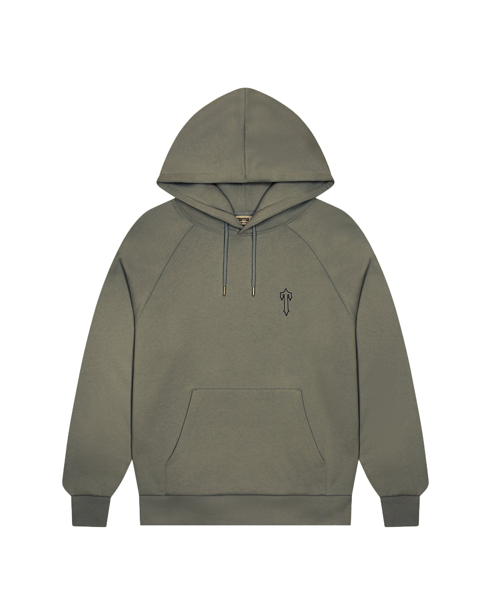 Khaki Mens Trapstar Foundation Hoodie | EDN-957023