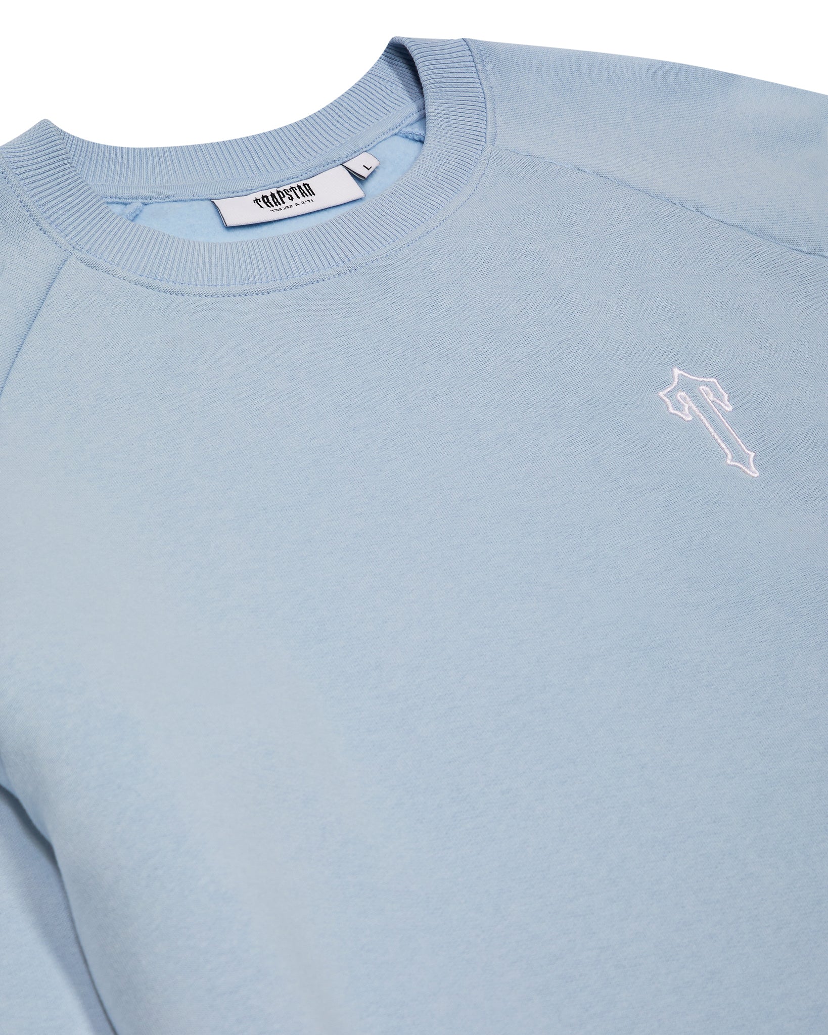 Light Blue Mens Trapstar Foundation Crew Sweatshirts | QTY-268153