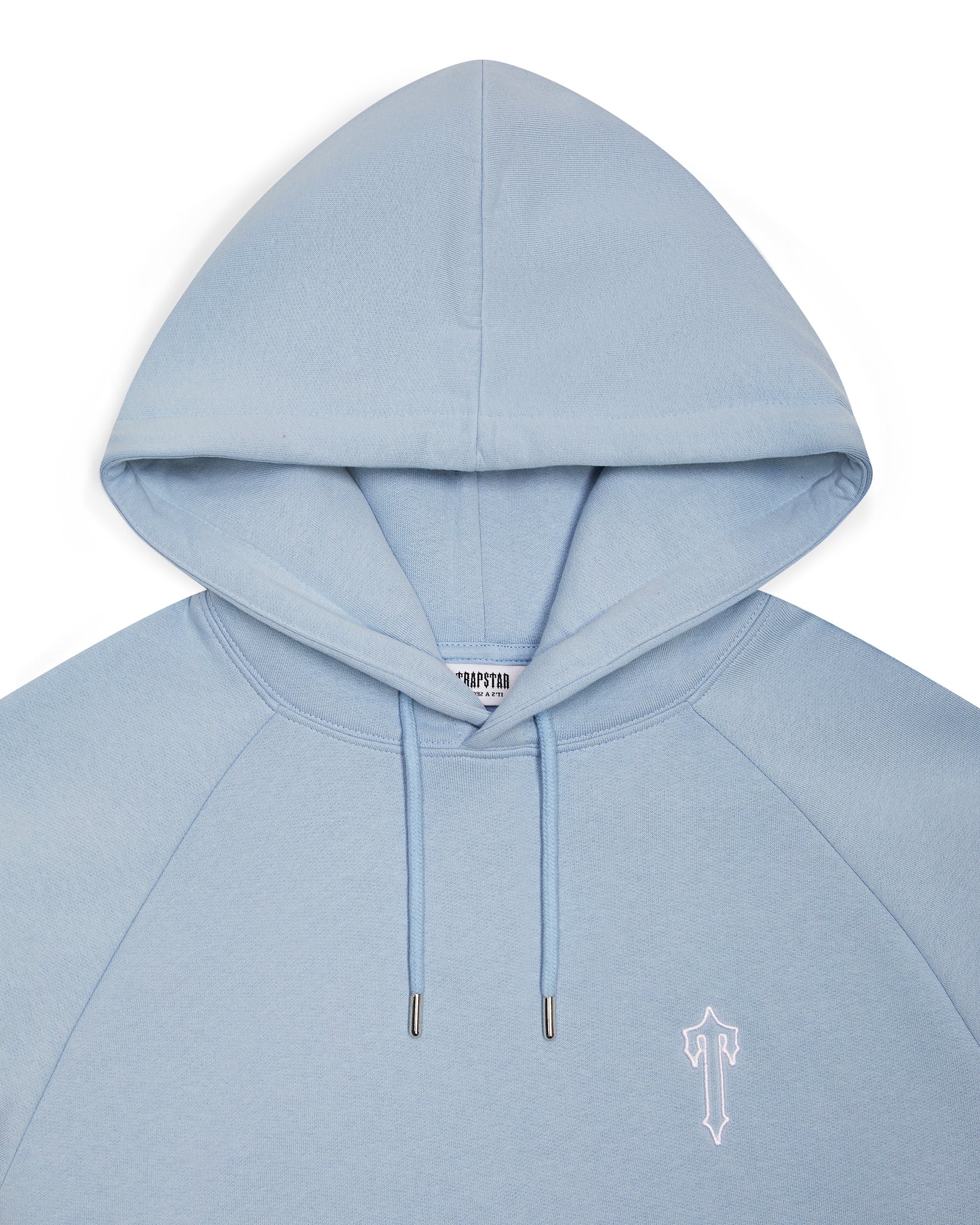 Light Blue Mens Trapstar Foundation Hoodie | FIO-314795