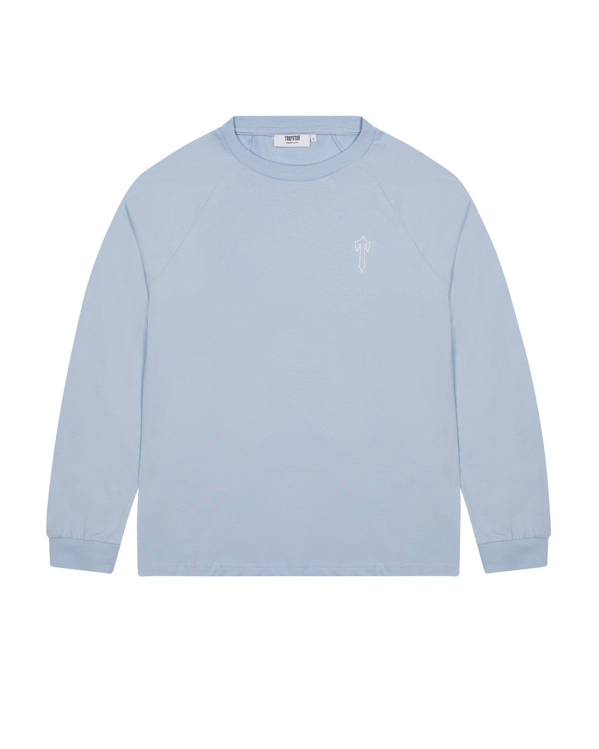 Light Blue Mens Trapstar Foundation LS T-Shirt | PEB-830271