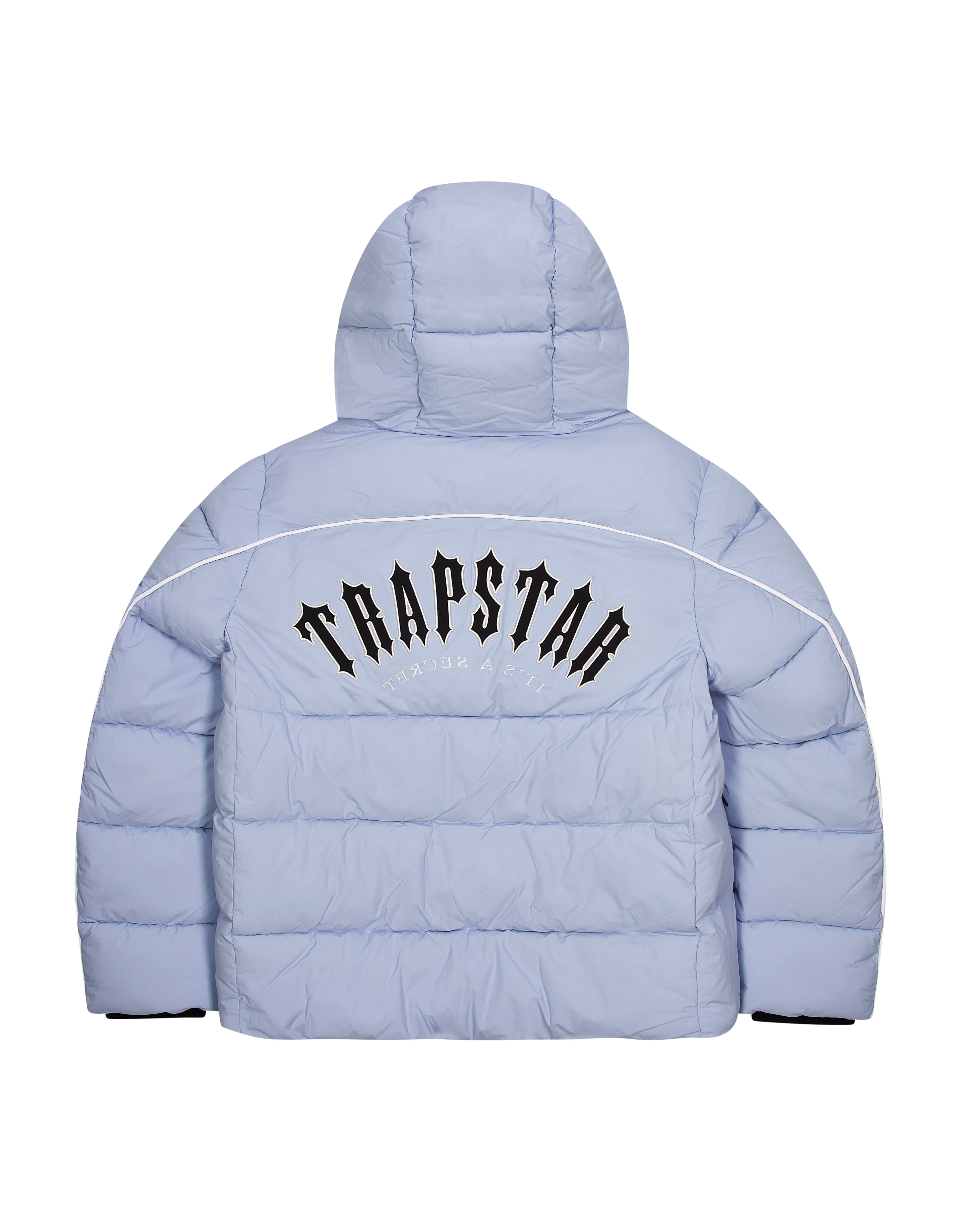 Light Blue Mens Trapstar Irongate Arch Pipping Puffer Jackets | ZAU-403765