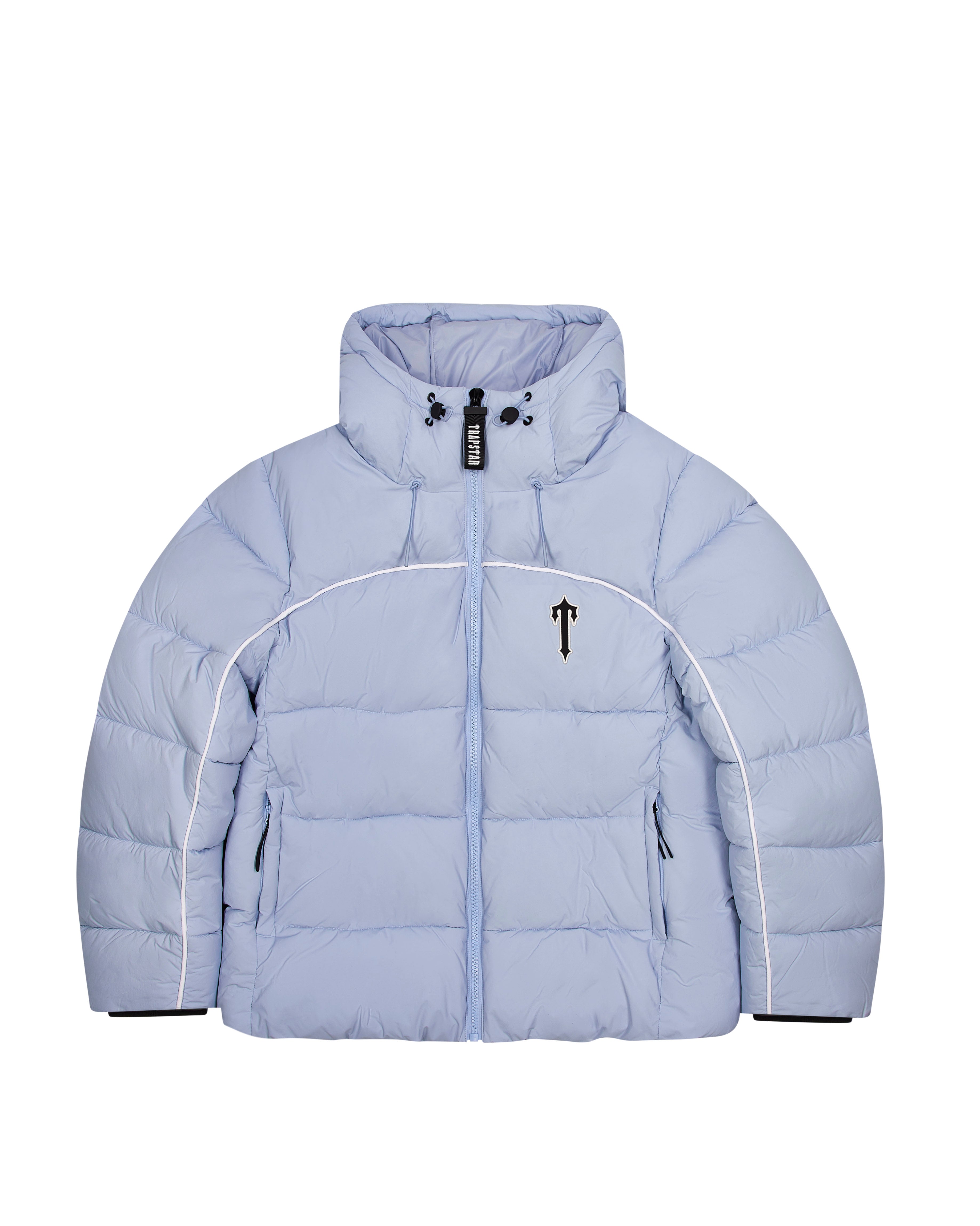 Light Blue Mens Trapstar Irongate Arch Pipping Puffer Jackets | ZAU-403765