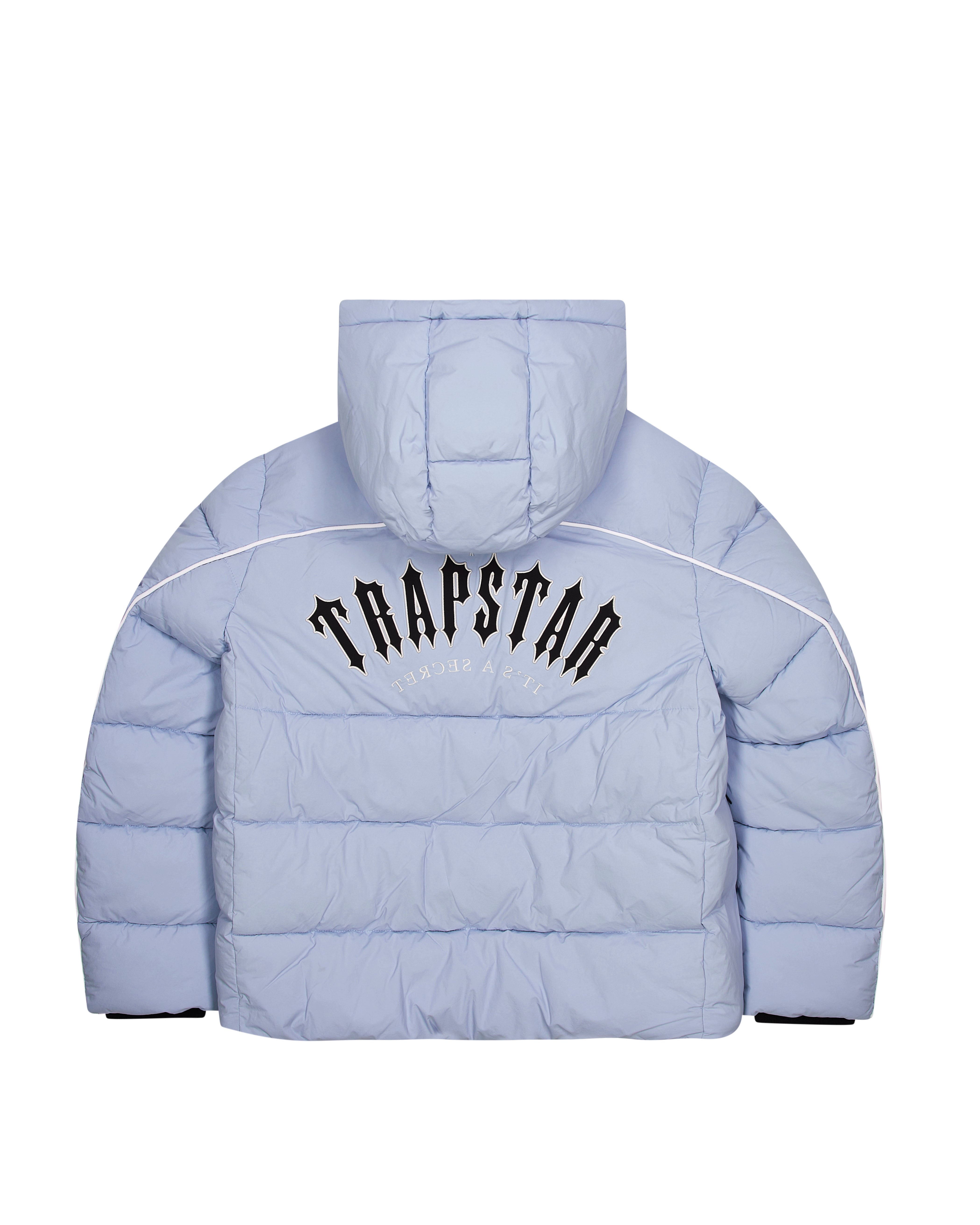 Light Blue Mens Trapstar Irongate Arch Pipping Puffer Jackets | ZAU-403765