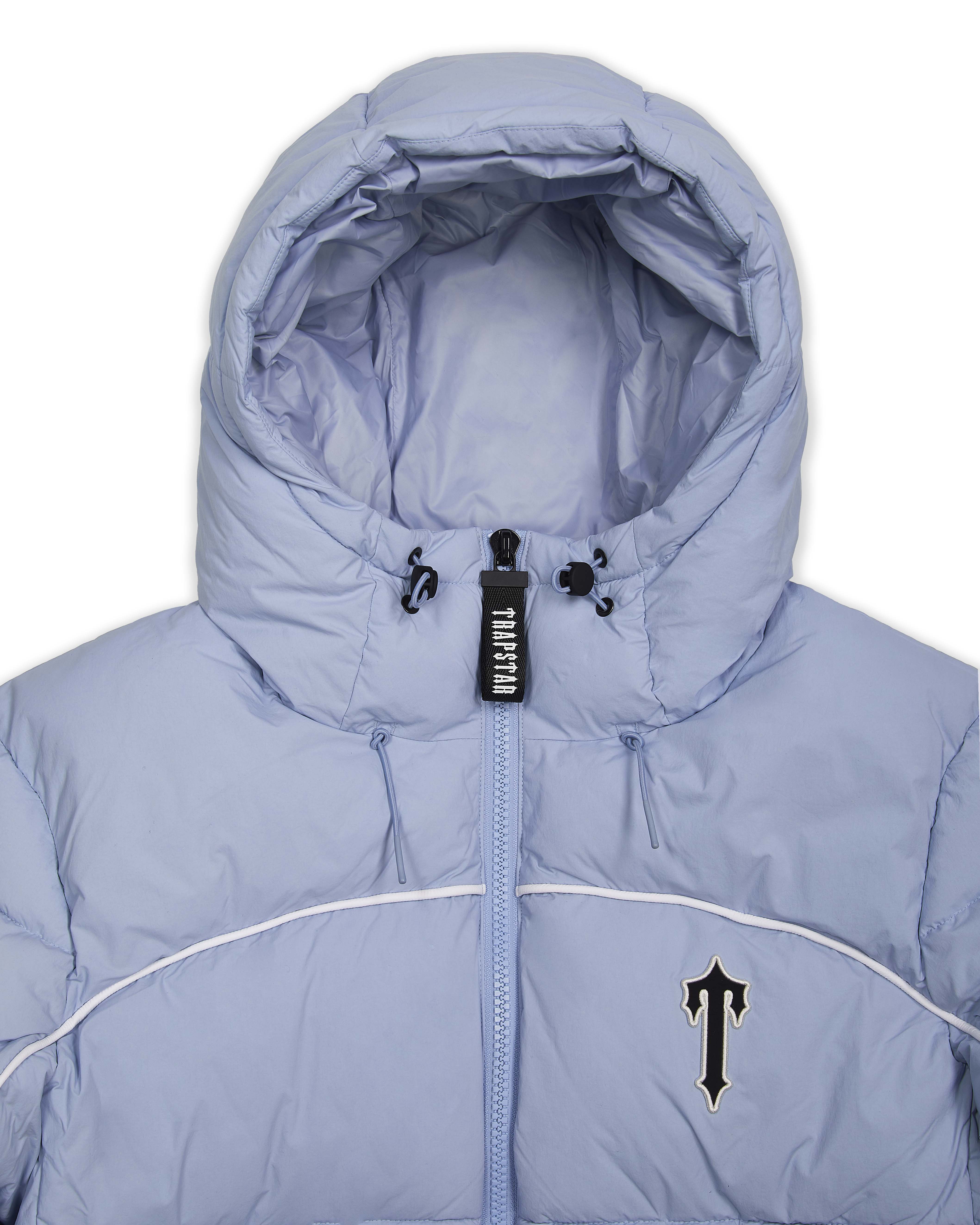 Light Blue Mens Trapstar Irongate Arch Pipping Puffer Jackets | ZAU-403765