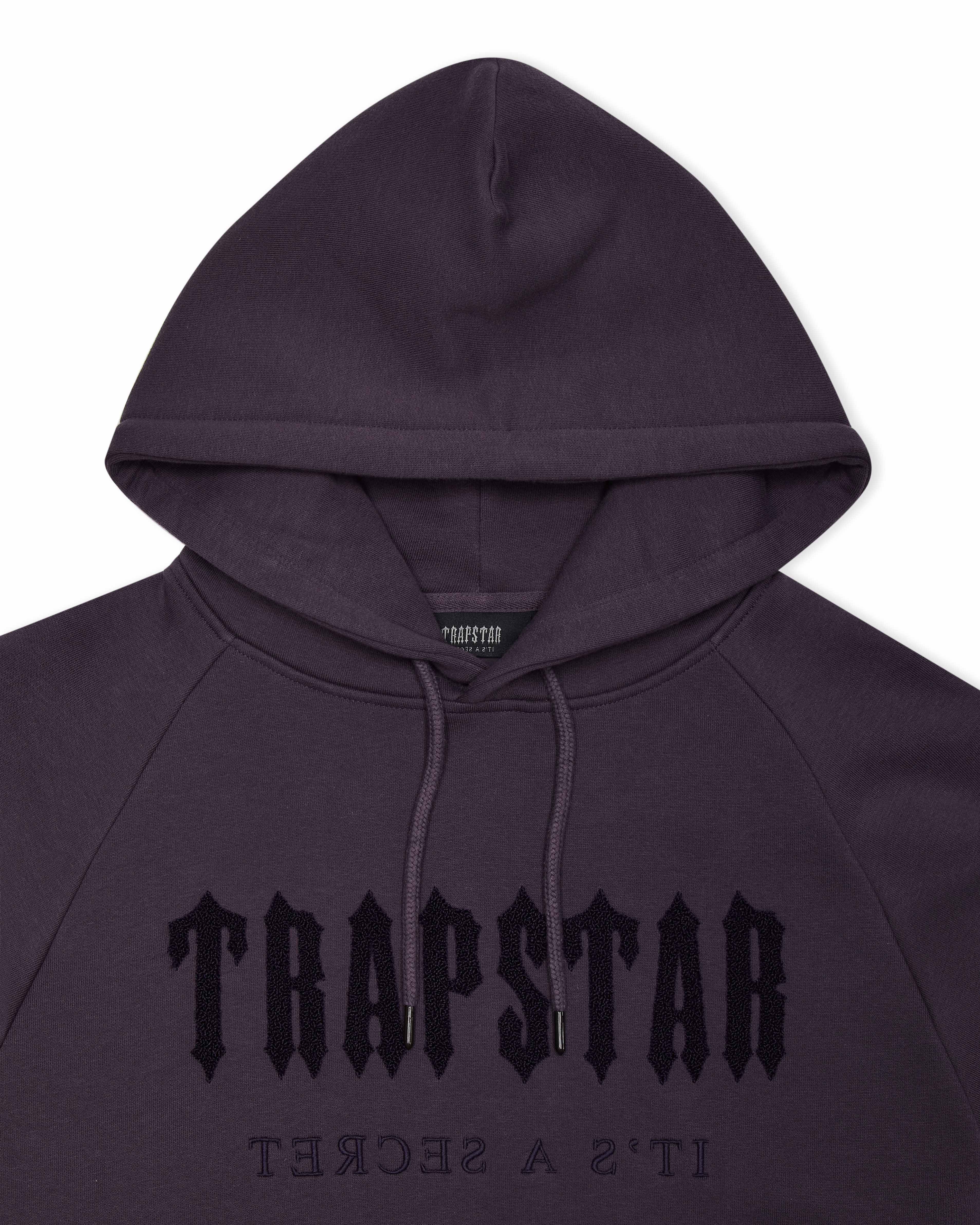 Obsidian Mens Trapstar Chenille Decoded Hoodie | XLR-476201