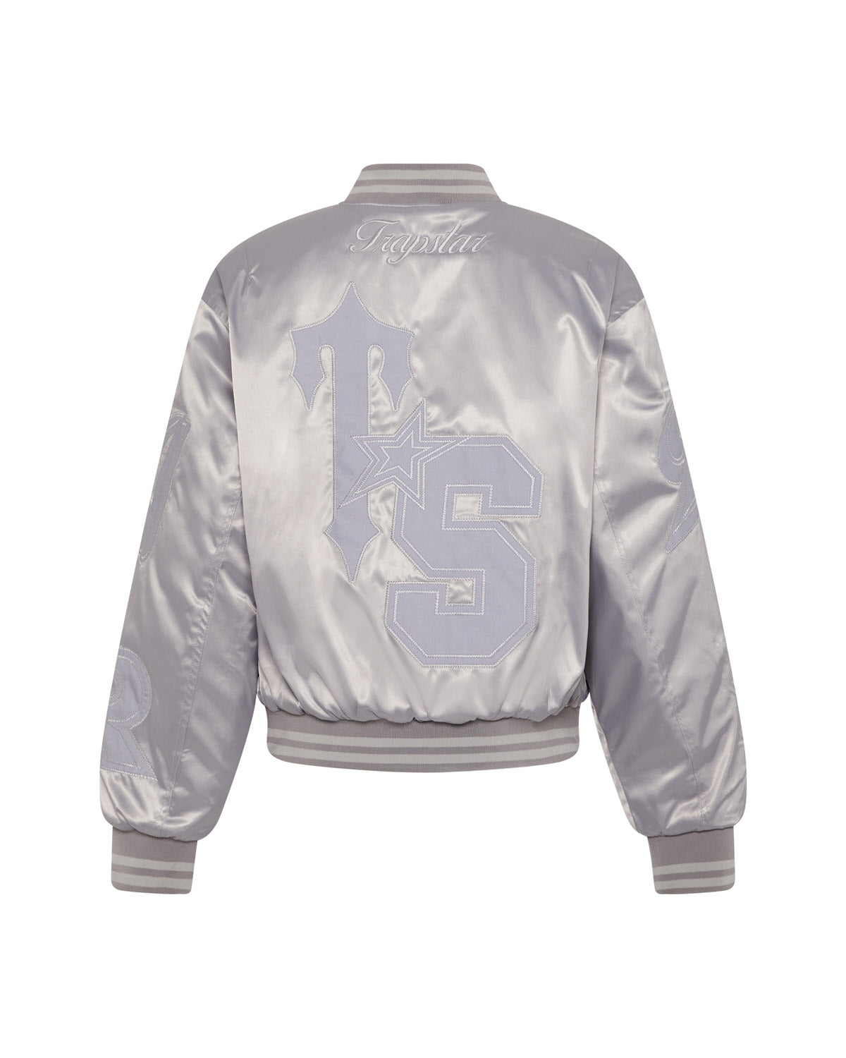 Silver Womens Trapstar Wildcard Stadium Jackets | DHX-325961