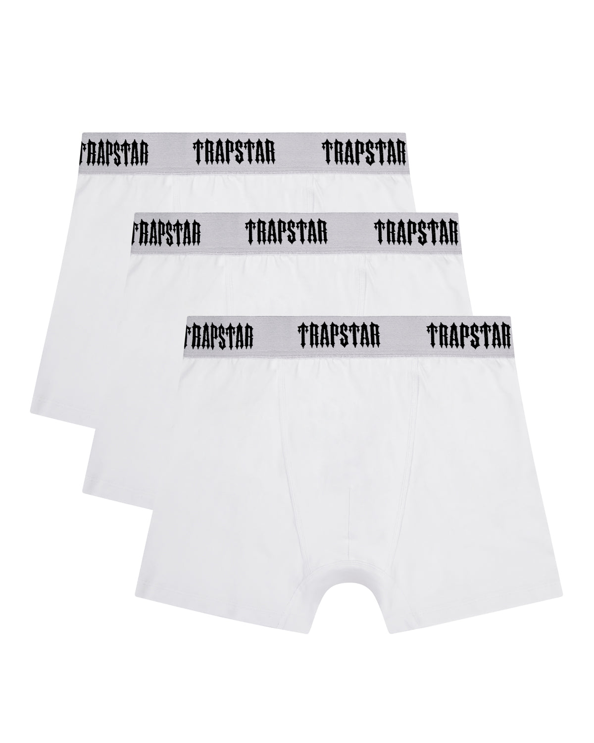 White Mens Trapstar 3 Pack Boxer | OBH-490856