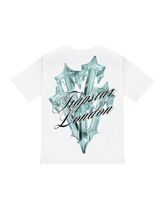 White Mens Trapstar Diamond In The Rough 2.0 T-Shirt | BCQ-185904