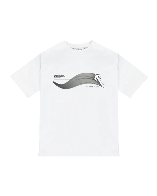 White Mens Trapstar Drift T-Shirt | GFC-372546