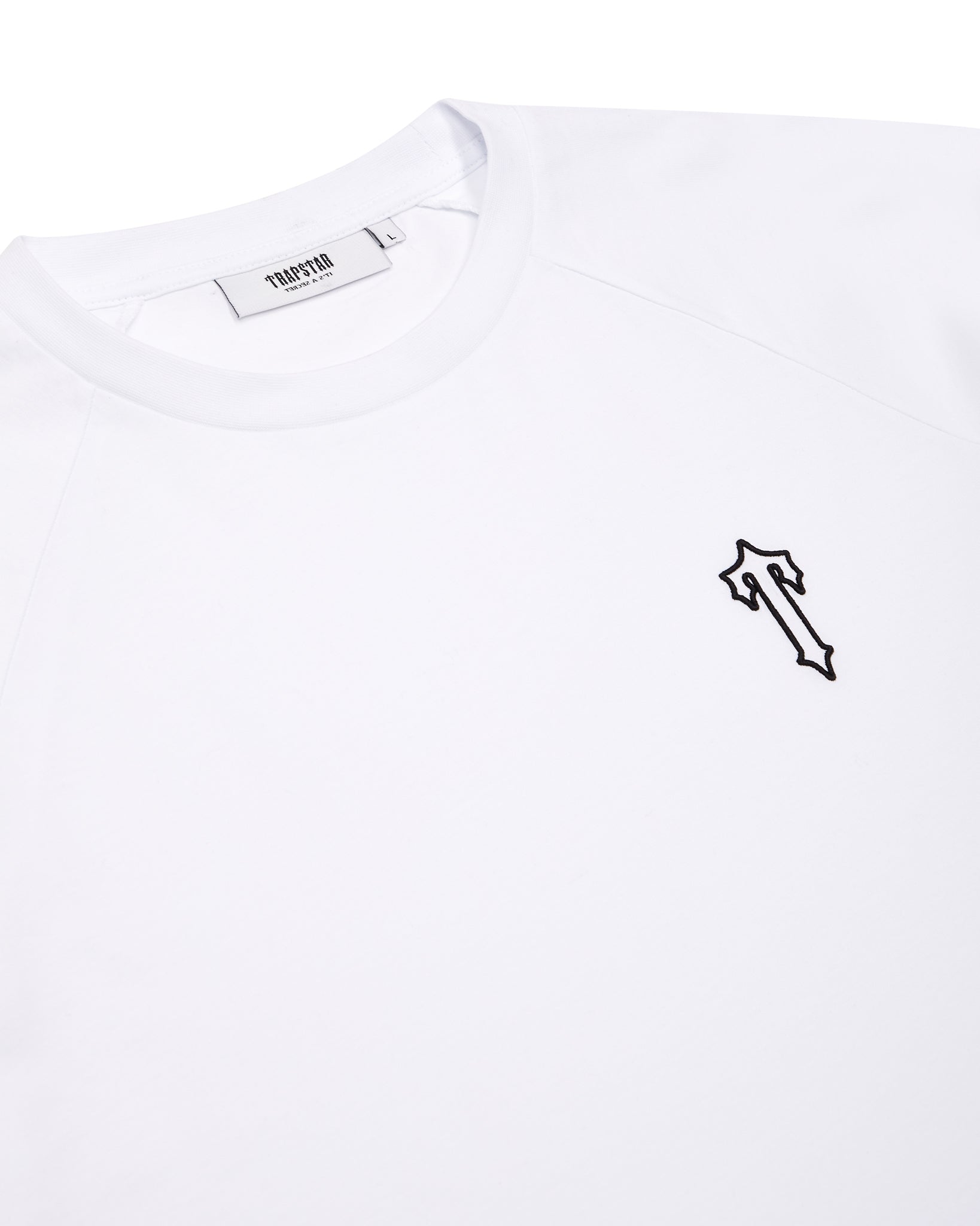 White Mens Trapstar Foundation LS T-Shirt | RQN-780194