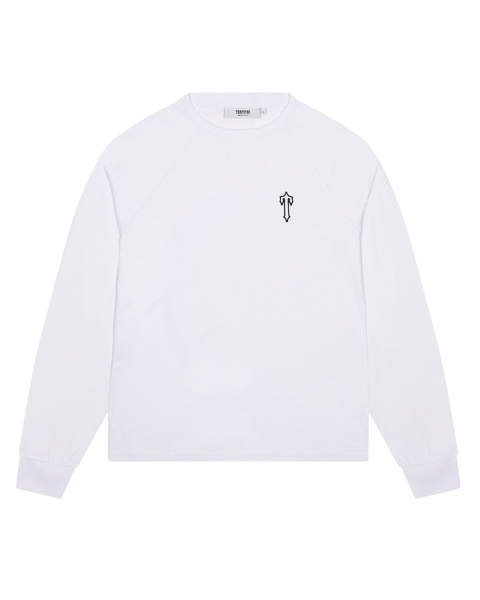 White Mens Trapstar Foundation LS T-Shirt | RQN-780194