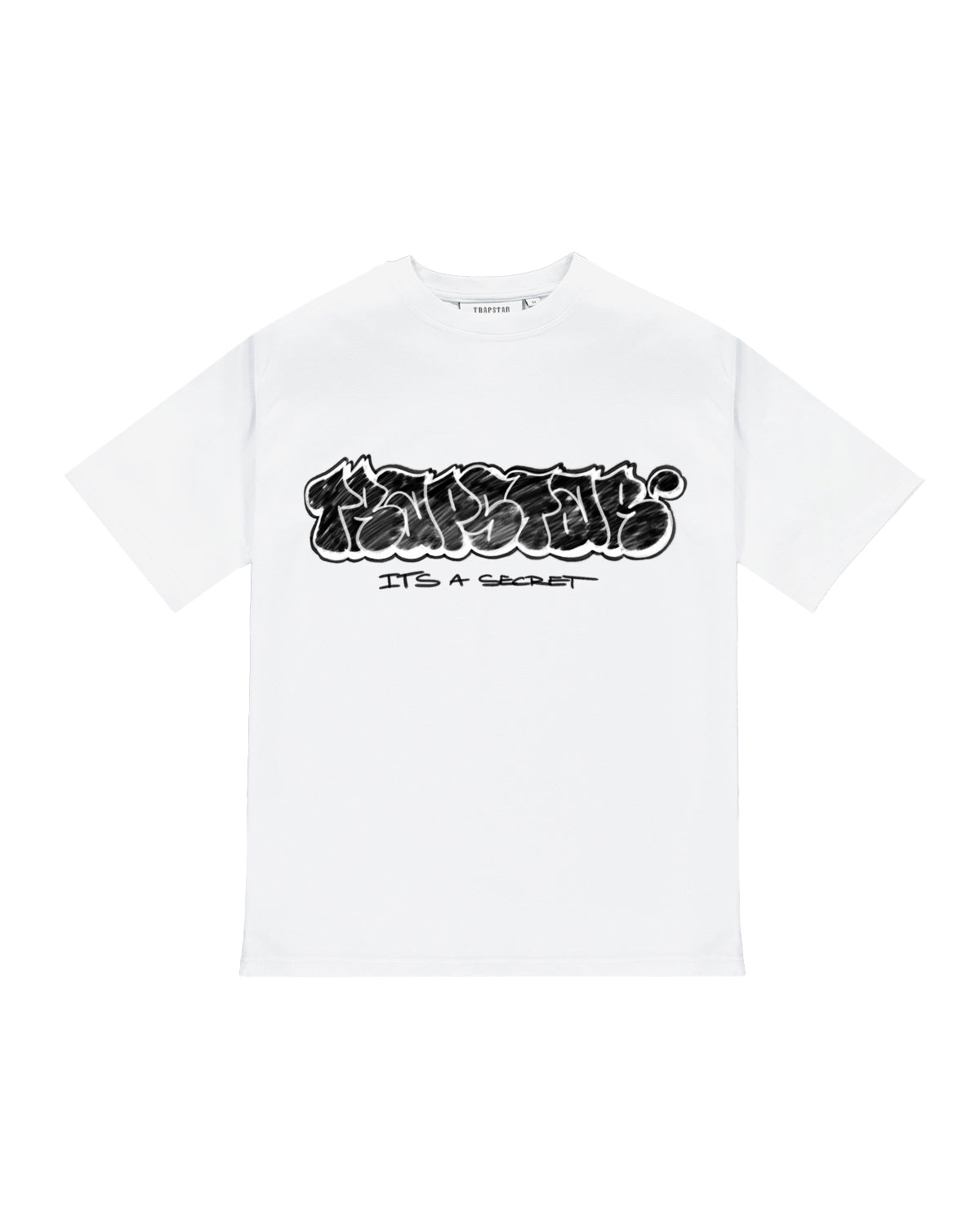 White Mens Trapstar Graffiti T-Shirt | NEV-958410