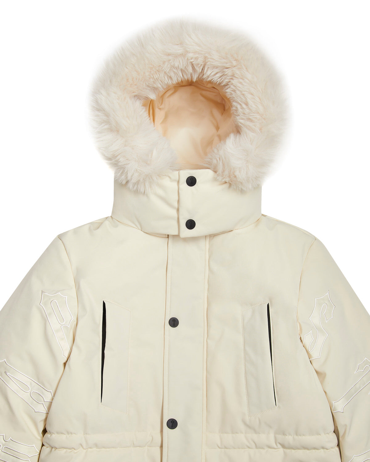 White Mens Trapstar Hooded Irongate Coats | JNC-516832