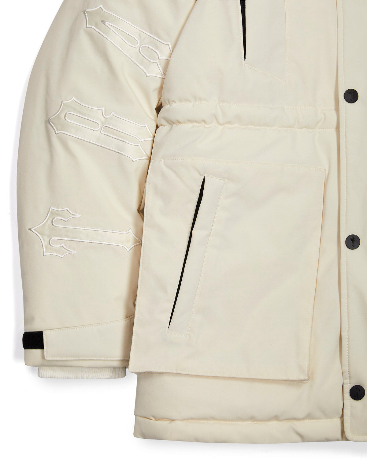 White Mens Trapstar Hooded Irongate Coats | JNC-516832