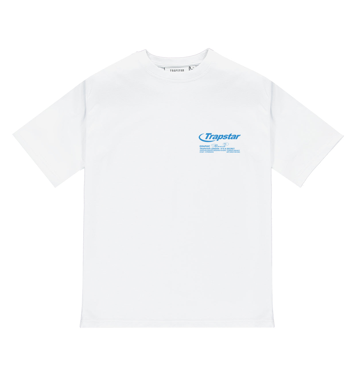 White Mens Trapstar Hyperdrive Odyssey T-Shirt | ETV-287613